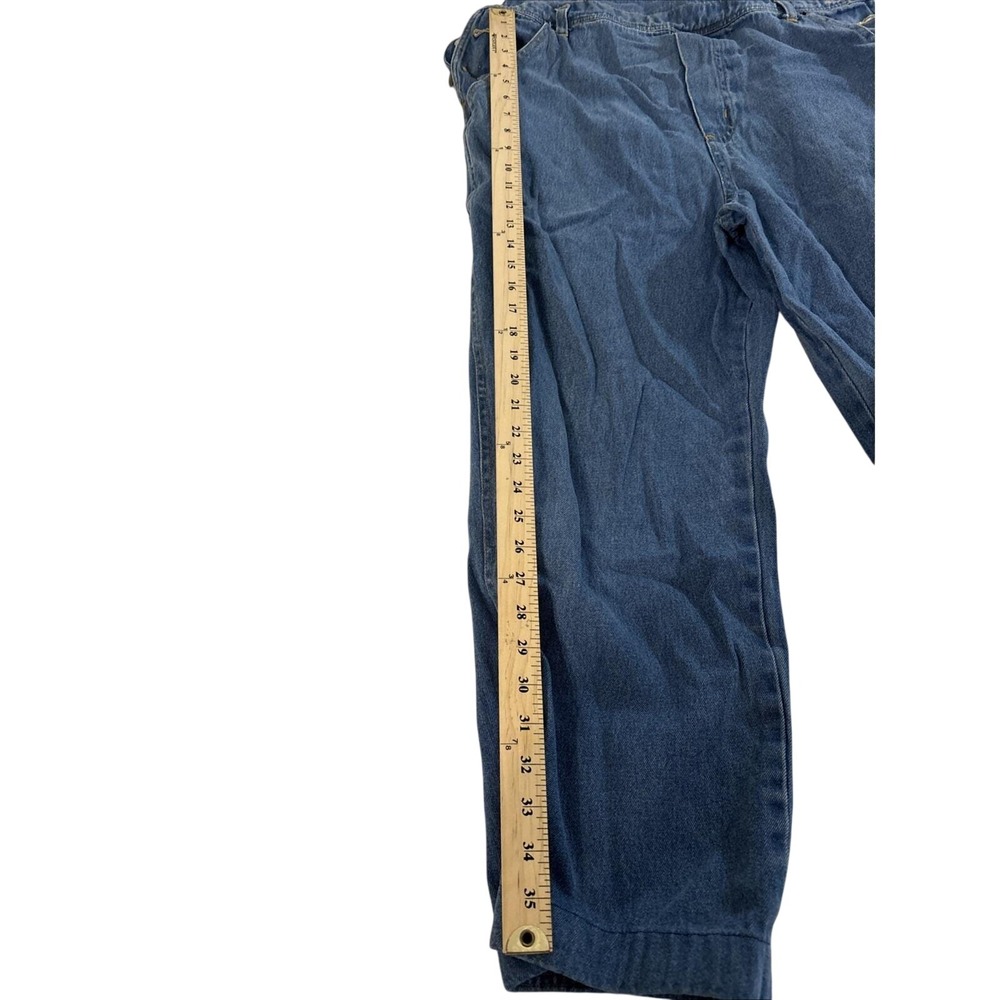 Vintage Rue Twenty One Denim Overalls Wide Leg Bib Jeans Womens L - Picture 4 of 10